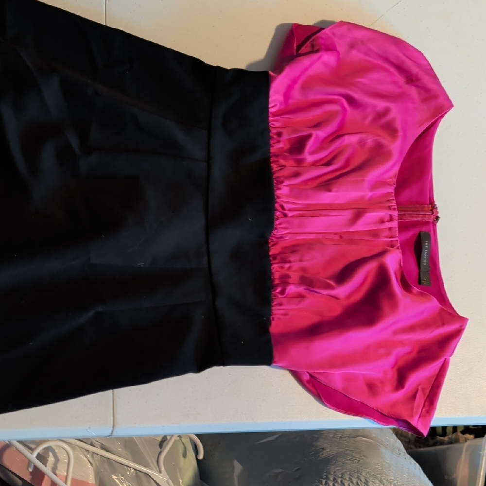 The Limited Fuchsia and Black Dress